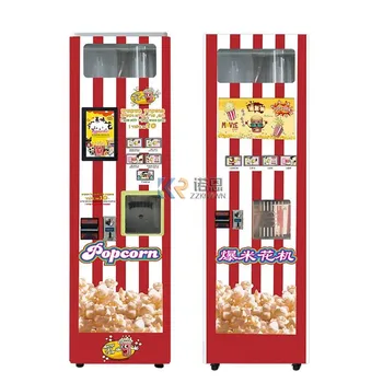 Популярный дизайн 2023 Автоматический автомат по продаже попкорна Торговый автомат по продаже пищевых продуктов Popcorn Изображение 2