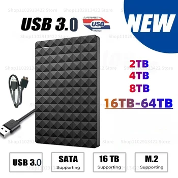 Расширение Жесткого диска HDD Жесткий диск 2 ТБ 4 ТБ 256 ТБ USB3.0 Внешний жесткий диск Емкостью 2,5 дюйма SSD Внешний жесткий диск для Портативного компьютера PS4 Изображение 2