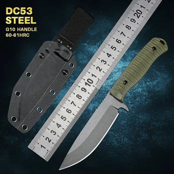 Универсальные Ножи из стали DC53 539 с фиксированным лезвием Охотничий Нож Выживания Тактический Военный Для кемпинга на открытом воздухе Самообороны и EDC
