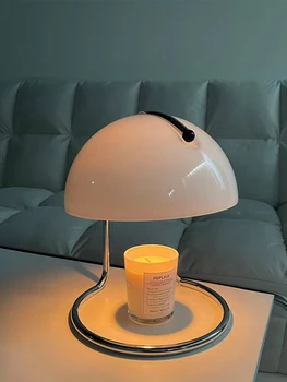 Лампа для таяния ароматерапевтического воска с антикварным декором в прикроватной тумбочке спальни, регулируемый светильник для ароматизации
