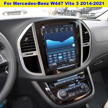 128 Г Автомобильный Радио Стерео Приемник Для Mercedes Benz W447 Vito 3 2014-2021 Android 2 Din Авто Видео Мультимедийный Плеер GPS Навигация Изображение 2