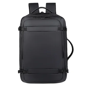 Многофункциональный расширяемый перезаряжаемый ручной рюкзак большой емкости Объемом 45 л, мужской водонепроницаемый компьютерный рюкзак для деловых поездок Изображение 2