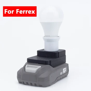 Для Aldi Ferrex 20V Литиевая Батарея Портативный Беспроводной Светодиодный Рабочий Светильник E27 Лампа Накаливания Для внутреннего и Наружного рабочего Освещения