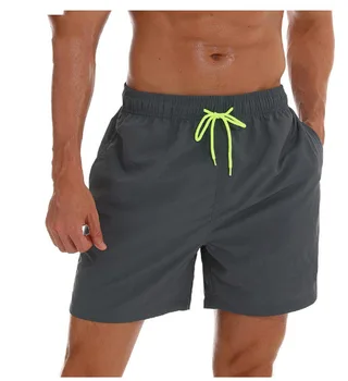Мужские пляжные брюки, мужские шорты на четверть длины, дышащие листья лотоса, водонепроницаемые спортивные повседневные брюки, песчаные Гавайи, серфинг, движение, Отдых Изображение 2