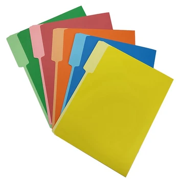 Цвет Манилы, пятицветная папка на одну страницу, папка для хранения бумаги, цельная папка