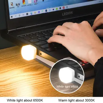 Портативный USB Светодиодный Ночник, Мини-Лампа для чтения Книг, Настольная лампа, Небольшие светильники, Блок питания, Ноутбук, Компьютерное Освещение