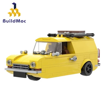 Buildmoc A Только дураки и лошади высокотехнологичный Трюковой автомобиль Строительные блоки DIY Игрушки Подарки детям 1967 Reliant Regal Supervan
