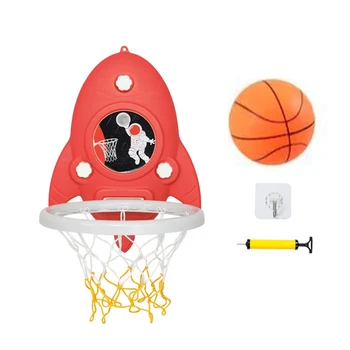 Детская спортивная игрушка, набор баскетбольных колец с мячами и шариковым насосом, портативные игрушки для мальчиков и девочек
