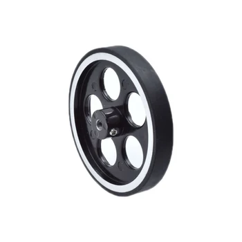 65 мм колесо для измерения длины энкодера, ролик для измерения длины энкодера, противоскользящее резиновое колесо из алюминиевого сплава