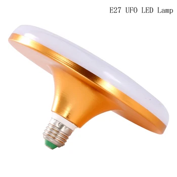 E27 Светодиодная лампа 15 Вт 20 Вт 30 Вт Заводская Офисная Лампа внутреннего освещения UFO Лампы Постоянного Тока Энергосберегающая светодиодная лампа для столовой