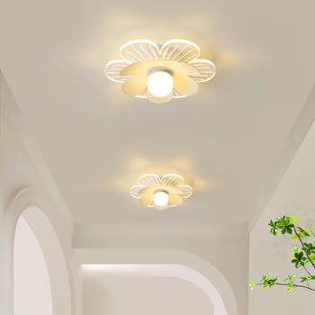 Скандинавский светодиодный потолочный светильник для прохода, Креативный светильник для входа в коридор, балкон, крыльцо, Современная простая домашняя лампа для внутреннего освещения
