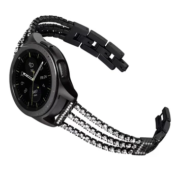 20 мм 22 мм Металлический бриллиантовый ремешок для Samsung Galaxy watch 5/4/3 Active 2 Huawei watch GT/GT2 Браслет-напульсник Amazfit GTR/GTS Изображение 2