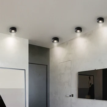 Светодиодный светильник без отверстий на поверхности Фоновая стена гостиной Без основного освещения Спальня Прихожая Потолочный светильник Изображение 2