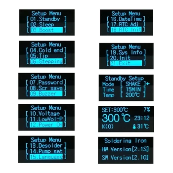 Электронная паяльная станция T12 STM32 OLED Регулятор температуры DIY Наборы Изображение 2
