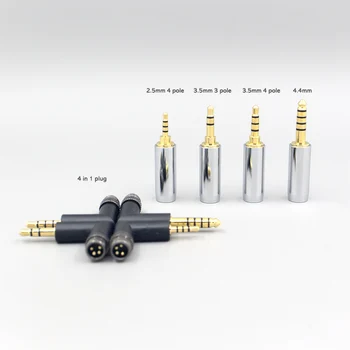 Графеновый 7N OCC Экранирующий Коаксиальный Смешанный кабель для наушников 3,5 м 2,5 мм 4,4 мм 6,5 мм К двойной XLR 3-полюсной розетке LN007781 Изображение 2