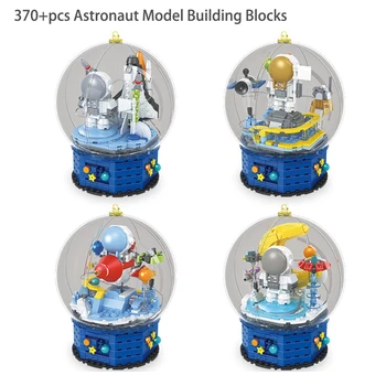 Модель астронавта Строительные блоки Игрушки для исследования космоса Совместимые Классические мини-кирпичи Детские развивающие подарки для детей со светом Изображение 2