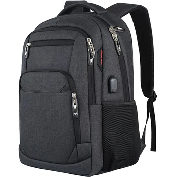 Мужской рюкзак для ноутбука с USB-портом, 17,3-дюймовый многофункциональный рюкзак, деловая сумка, Оксфорд, уличный водонепроницаемый рюкзак, сумка для компьютера