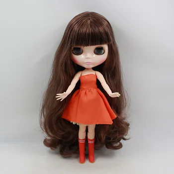 Кукла с совместным телом KSM 0010 Каштановые волосы blyth dolls BJD Игрушка Для Девочек