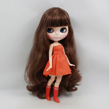 Кукла с совместным телом KSM 0010 Каштановые волосы blyth dolls BJD Игрушка Для Девочек Изображение 2