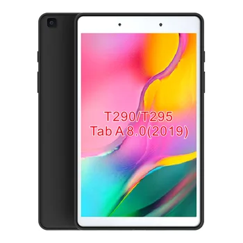 черный матовый Противоскользящий Мягкий ТПУ Прозрачный Силиконовый Чехол для Samsung Galaxy Tab A 8.0 2019 SM-T290/SM-T295