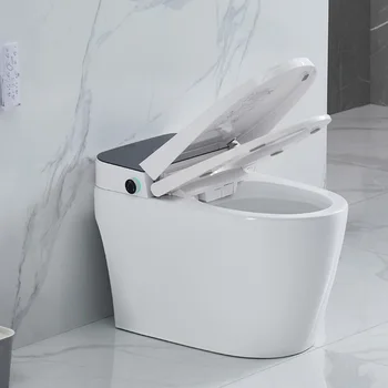 Y2232 черный Высококачественный датчик автоматического управления интеллектуальное биде электронный керамический туалет сантехника цельный умный туалет Изображение 2