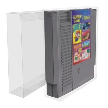 Пластиковый ПЭТ Прозрачный Игровой Картридж Защитная крышка Коробка Чехол Для игровых карт NES Защитные Аксессуары Изображение 2