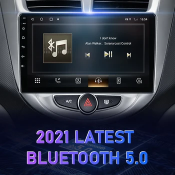 JMCQ 2Din 4G Android 11 Автомобильный Радио Стерео Мультимедийный Видеоплеер Для Hyundai Solaris 1 2010-2016 Навигационное Головное Устройство Carplay Изображение 2