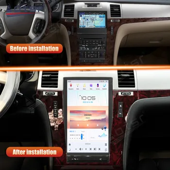 Автомобильный радиоприемник Android11 для Cadillac ESCALADE 2008-2012 с экраном Android в стиле Tesla, авто стерео, GPS навигационный плеер, мультимедиа 4G Изображение 2