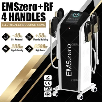 EMSzero 2023 EMS Power 6500 Вт 14 Тесла NEO Hi-emt Скульптурная машина с 4 ручками и подушечкой для стимуляции таза Опционально