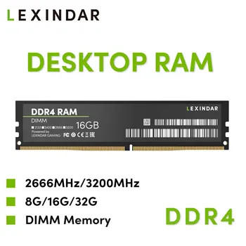 Lexindar Оперативная память DDR4 8 ГБ 16 ГБ 32 ГБ 2666 МГц 3200 МГц DIMM Новая Memoria Rams Компоненты настольного Компьютера Аксессуары