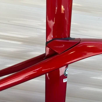 Зеркальная Рама из углеродного волокна Красного Цвета, Велосипедная рама T1100, Рама для велосипеда, Дисковый тормоз, Fit Di2, Сделано в Тайване