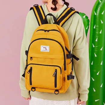 Модные Новые женские Рюкзаки, водонепроницаемые школьные сумки для девочек-подростков, Большой милый рюкзак для ноутбука Mochilas Sac A Dos Back Pack Изображение 2