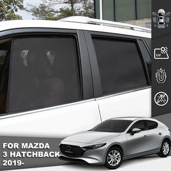Для Mazda 3 Хэтчбек BP 2019-2023 Mazda3 Магнитный Автомобильный Солнцезащитный Козырек Козырек Передней Задней Рамы Лобового Стекла Шторка Бокового Окна Солнцезащитный Козырек Изображение 2