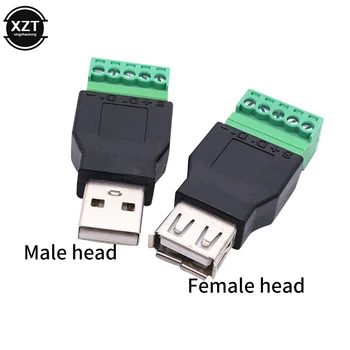 Новейший USB-РАЗЪЕМ USB 2.0 Type A для женщин/мужчин с 5-контактным винтовым разъемом