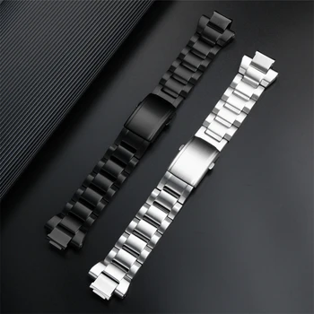 Для Casio ремешок для часов G-SHOCK GST-B400 выпуклый твердый ремешок для часов из нержавеющей стали, мужской металлический модифицированный браслет на запястье, аксессуары для браслетов Изображение 2