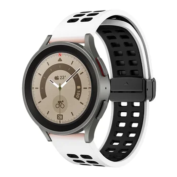 20/22 мм Магнитный ремешок Для Samsung Galaxy Watch 5 pro 45 мм/4/6 44 мм 40 47 43 силиконовый браслет Huawei watch GT 2e/3 pro 4 3 band Изображение 2