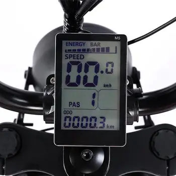 1шт Электрический Велосипед ЖК-Дисплей M5 Панель Измерительный Экран Для 22,2 мм/25,4 мм/28,6 мм/31,8 мм Рулей электрического велосипеда V8K3