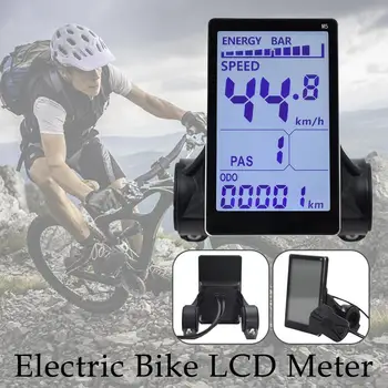 1шт Электрический Велосипед ЖК-Дисплей M5 Панель Измерительный Экран Для 22,2 мм/25,4 мм/28,6 мм/31,8 мм Рулей электрического велосипеда V8K3 Изображение 2