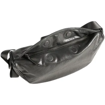 Роскошная мужская сумка подмышками из натуральной кожи, модная многофункциональная сумка через плечо, дизайнерская сумка через плечо из воловьей кожи с клецками