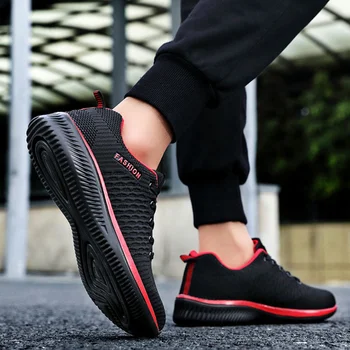 2023 Новая корейская версия повседневных спортивных туфель большого размера, мужская обувь для бега, модная легкая уличная мужская обувь Изображение 2
