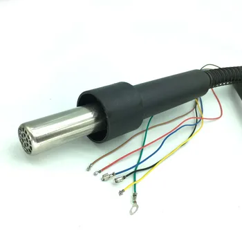 6-контактный кабель переменного тока 220 В 110 В Ручка пистолета горячего воздуха с нагревательным сердечником для паяльной станции QUICK 857 857D Изображение 2