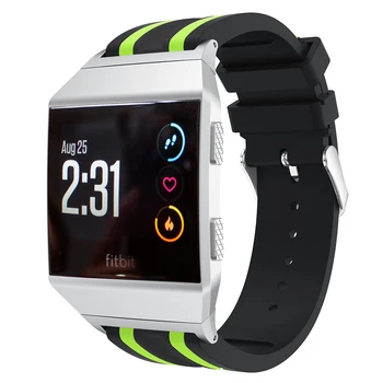 Ремешок для Fitbit ionic, многоцветный мягкий силиконовый ремешок, сменные смарт-часы, спортивный ремешок, браслет, товары для фитнеса, аксессуары, ремень Изображение 2