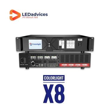 Видеопроцессор Colorlight X8, универсальный профессиональный контроллер светодиодного дисплея, полноцветный дисплей, большой светодиодный дисплей X6 X7 X12 X16 Изображение 2