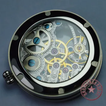 Мужские Механические карманные часы St3620 с ручным механизмом, Выдалбливают часы-брелок со стимпаном Изображение 2