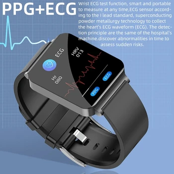 ЭКГ + PPG Безболезненные Неинвазивные Смарт-Часы для измерения уровня глюкозы в крови, Мужские Здоровые Часы Для Измерения артериального Давления, Умные Часы для измерения уровня Глюкозы в крови Изображение 2