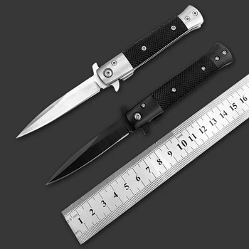 Бесплатная доставка, новый продукт, складной нож с ручкой из смолы для кемпинга, самозащита, портативный инструмент для кемпинга, бытовой нож Изображение 2