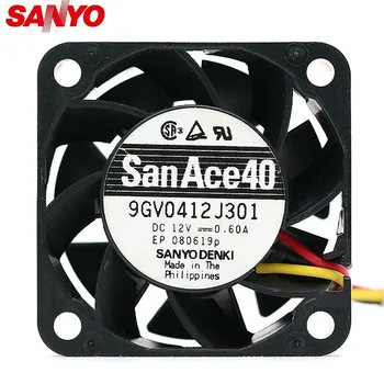 Высокоскоростной вентилятор питания 1шт для Sanyo 4cm 4028 12v 0.6a 9GV0412J301 40x40x28mm 3-проводной Вентилятор охлаждения