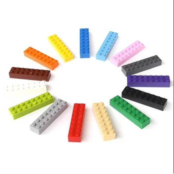 DIY 3007 Строительные блоки Толщиной 2x8 точек, развивающие креативные игрушки для детей, фигурки, пластиковые кирпичики, размер, совместимый с 3007