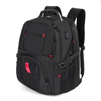 Мужской рюкзак, сумка для отдыха, водонепроницаемый, большой емкости, USB-интерфейс для зарядки, для 17-дюймового ноутбука, подходит для работы или путешествий