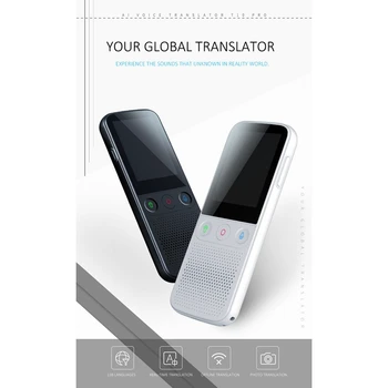 Переводчик T10PRO Smart Voice translator WIFI Smart Photo translation recorder Переводчик Белый Изображение 2